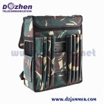 Portable Backpack Built-in Battery Cellular 2g 3G 4G Lte GSM CDMA Cellphone WiFi 6 Bands  Bluetooth GPS Signal Blocker/ Jammer